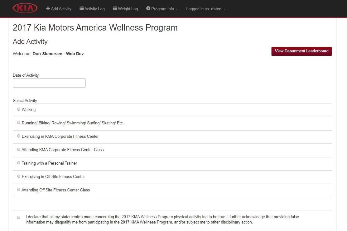 KIA Motors Employee Wellness Prgram